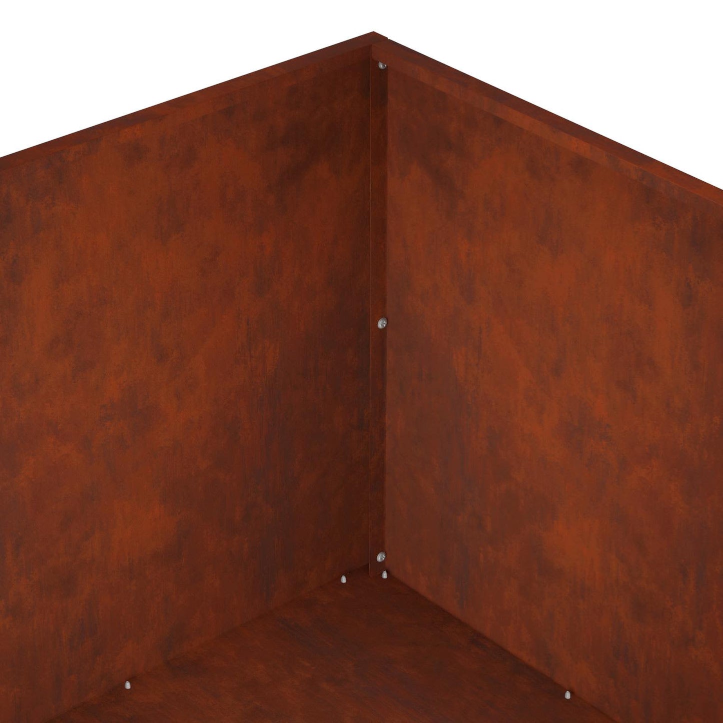 Garden Planter 2 pcs Rusty 60 x 60 x 40 cm Weathering Steel