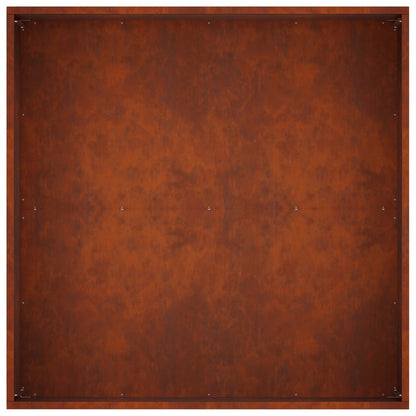 Garden Planter 2 pcs Rusty 60 x 60 x 40 cm Weathering Steel