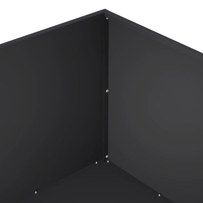 Garden Planter 2 pcs Black 80 x 80 x 40 cm Cold-rolled Steel