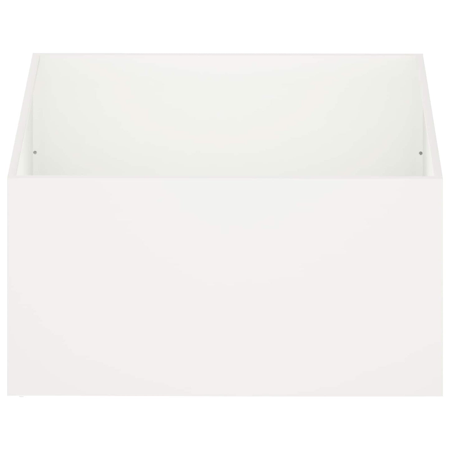 Garden Planter 2 pcs White 80 x 80 x 40 cm Cold-rolled Steel