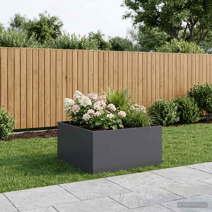 Garden Planter Anthracite 80 x 80 x 40 cm Cold-rolled Steel