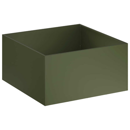 Garden Planter 2 pcs Olive Green 80 x 80 x 40 cm