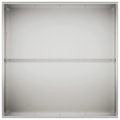 Garden Planter 2 pcs Silver 80 x 80 x 40 cm Stainless Steel