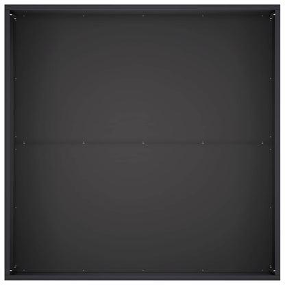 Garden Planter 2 pcs Black 100 x 100 x 40 cm Cold-rolled Steel
