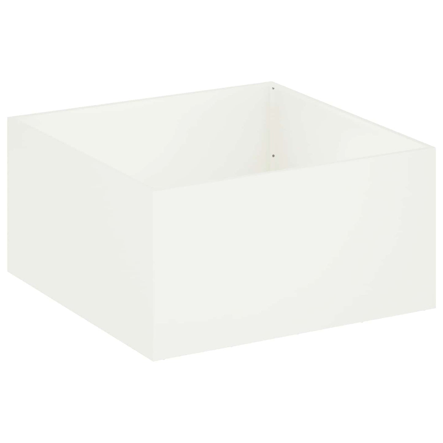 Garden Planter White 100 x 100 x 40 cm Cold-rolled Steel