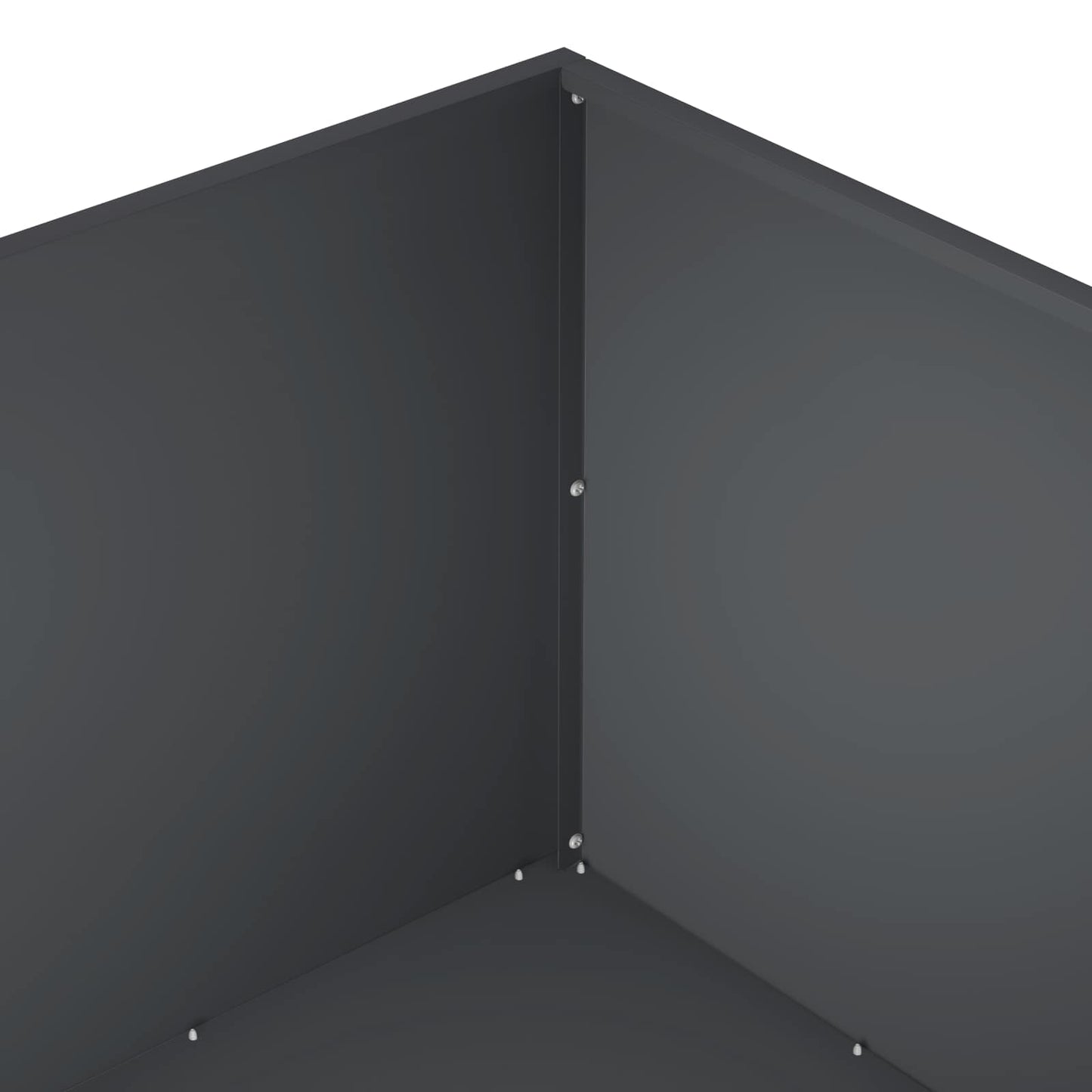 Garden Planter 2 pcs Anthracite 100 x 100 x 40 cm