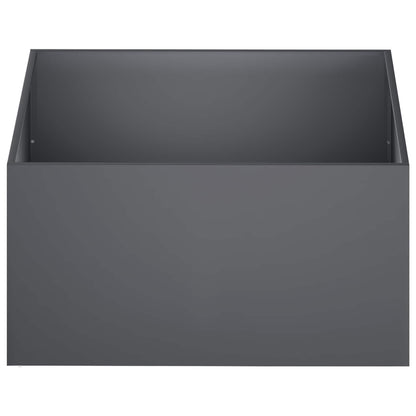 Garden Planter 2 pcs Anthracite 100 x 100 x 40 cm