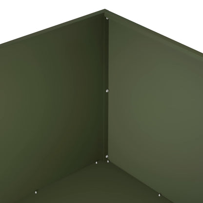 Garden Planter 2 pcs Olive Green 100 x 100 x 40 cm