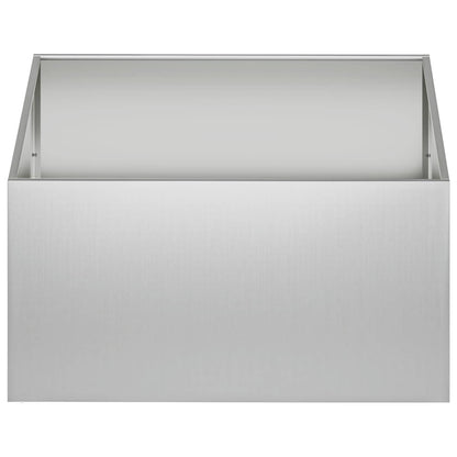 Garden Planter Silver 100 x 100 x 40 cm Galvanised Steel