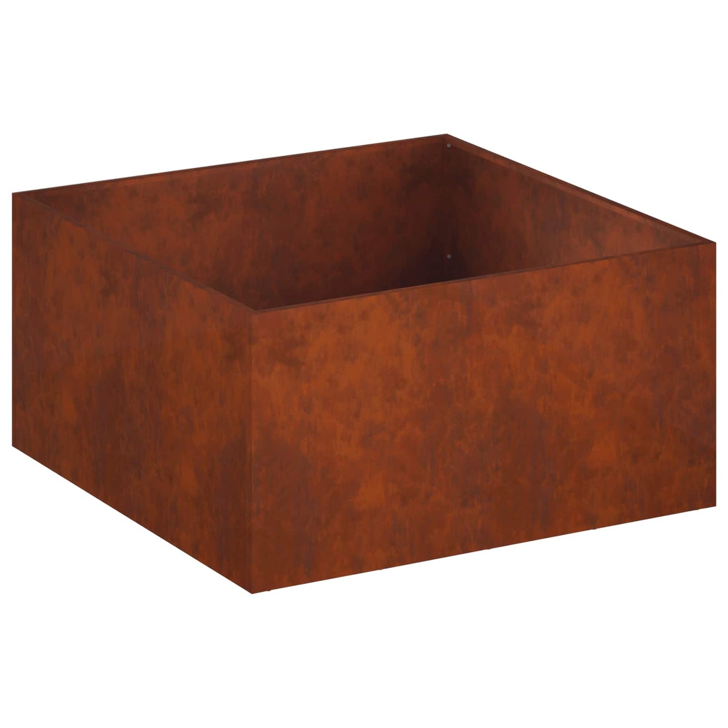 Garden Planter Rusty 100 x 100 x 40 cm Weathering Steel