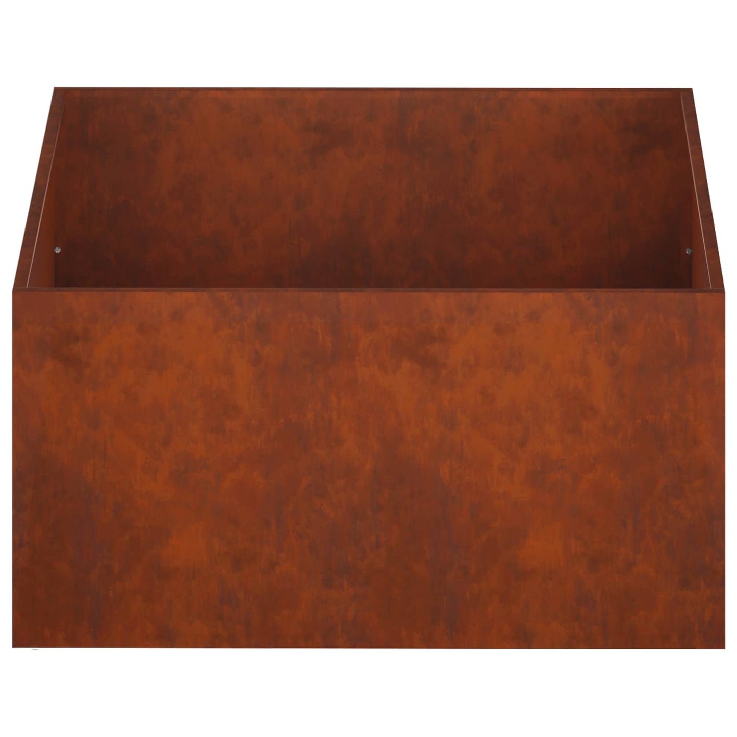 Garden Planter Rusty 100 x 100 x 40 cm Weathering Steel