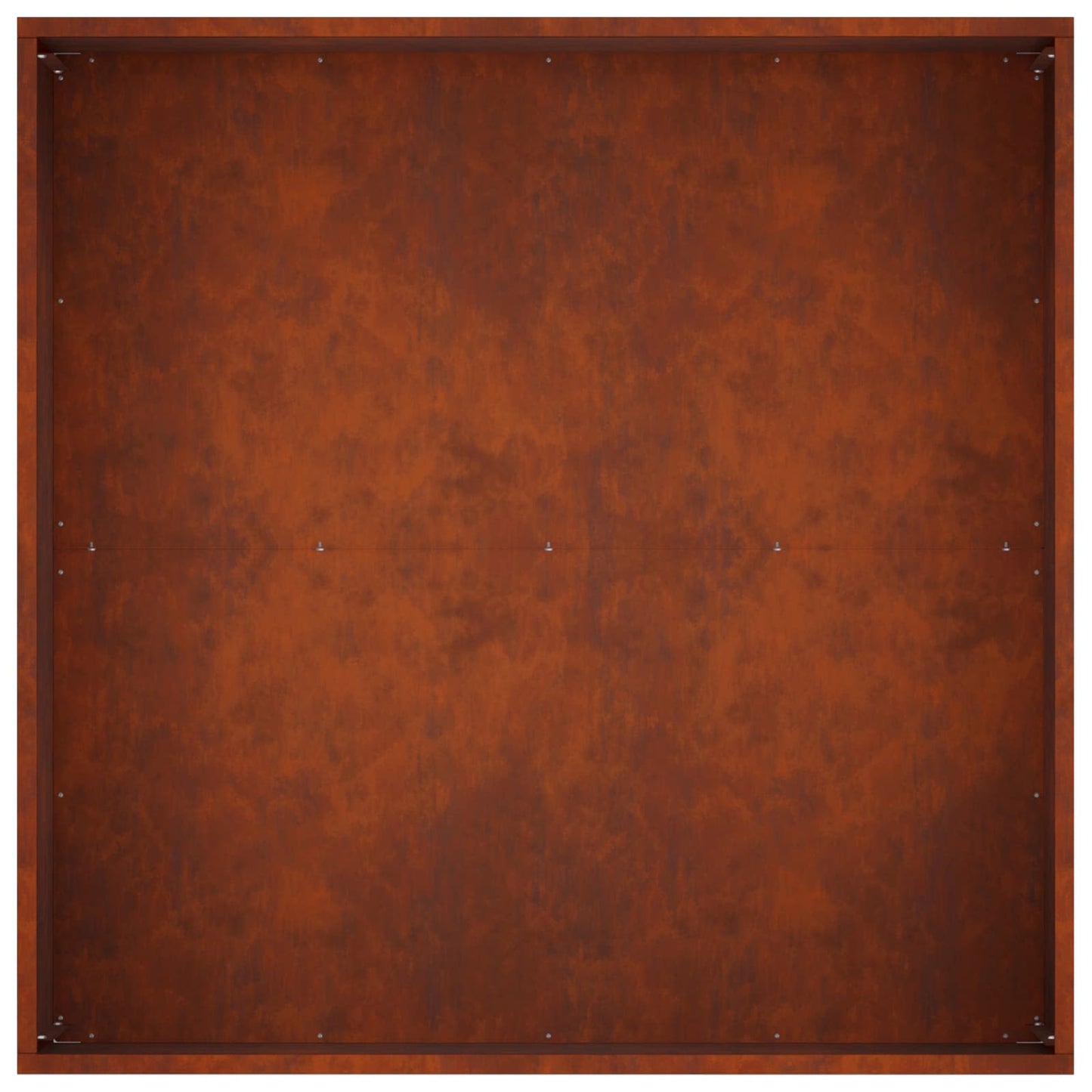 Garden Planter Rusty 100 x 100 x 40 cm Weathering Steel