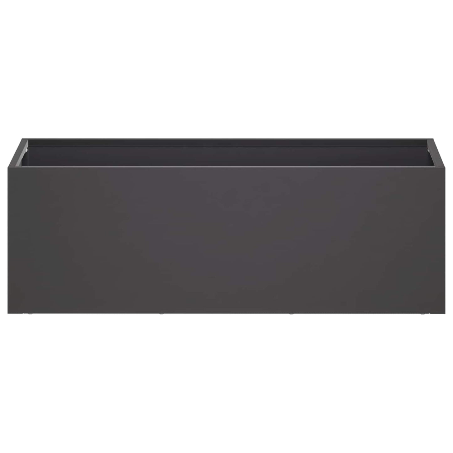 Garden Planter 2 pcs Black 40 x 20 x 20 cm Cold-rolled Steel