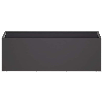 Garden Planter 2 pcs Black 40 x 20 x 20 cm Cold-rolled Steel