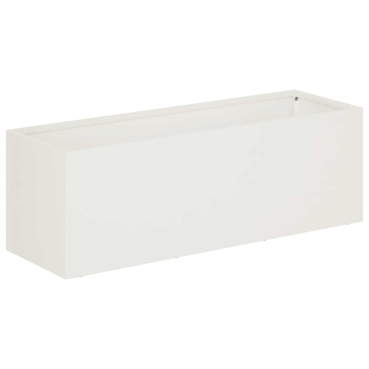 Garden Planter White 40 x 20 x 20 cm Cold-rolled Steel