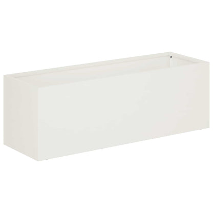 Garden Planter White 40 x 20 x 20 cm Cold-rolled Steel