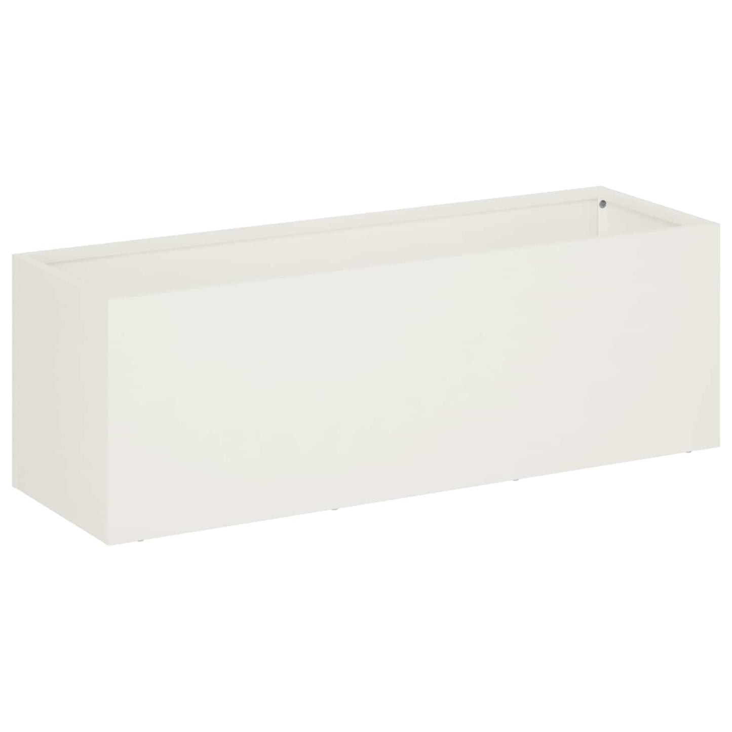 Garden Planter 2 pcs White 40 x 20 x 20 cm Cold-rolled Steel