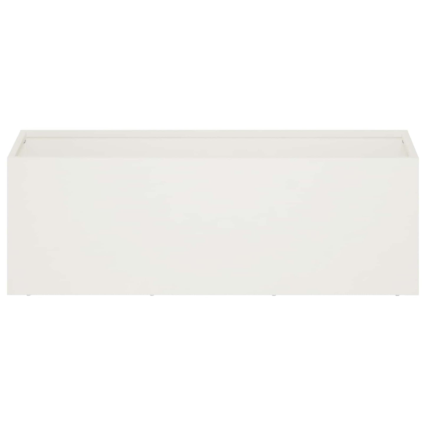 Garden Planter 2 pcs White 40 x 20 x 20 cm Cold-rolled Steel
