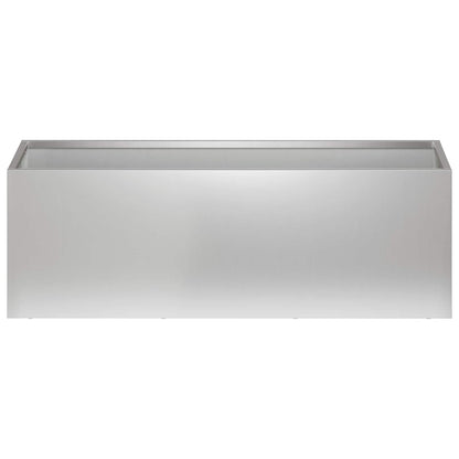 Garden Planter Silver 40 x 20 x 20 cm Galvanised Steel