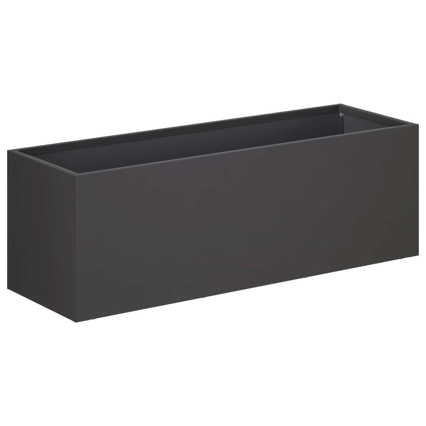 Garden Planter 2 pcs Black 60 x 20 x 20 cm Cold-rolled Steel