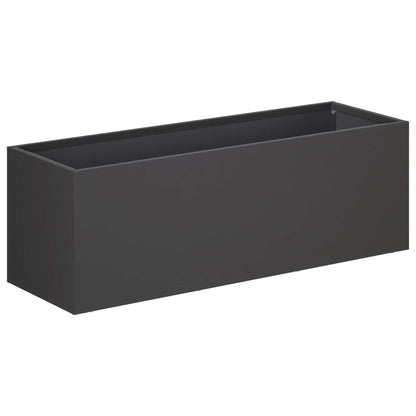 Garden Planter 2 pcs Black 60 x 20 x 20 cm Cold-rolled Steel