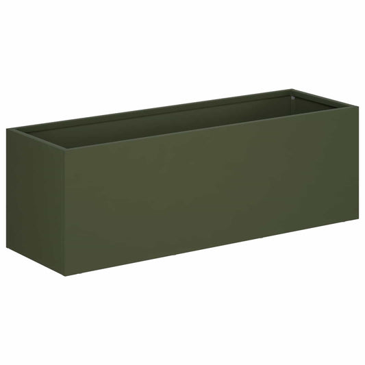 Garden Planter Olive Green 60 x 20 x 20 cm Cold-rolled Steel