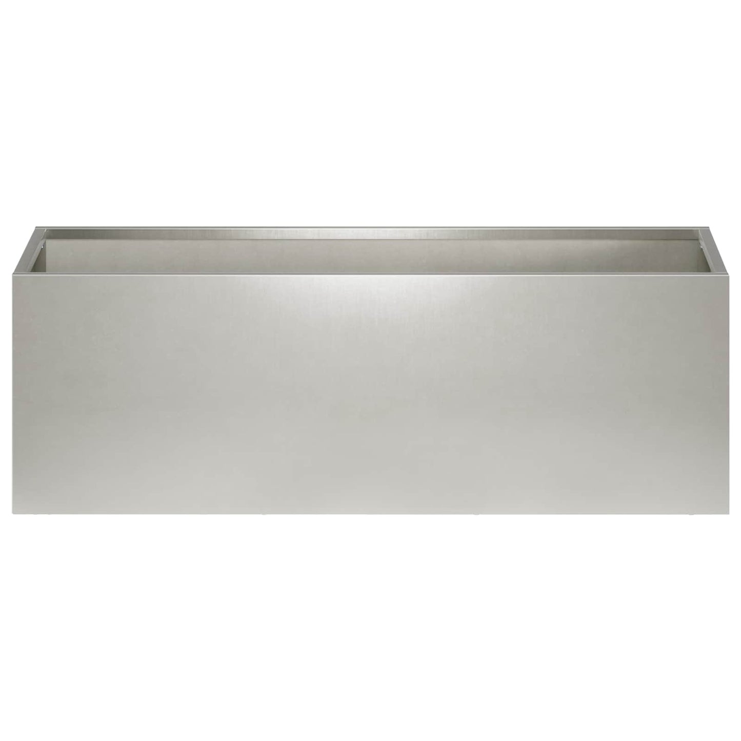 Garden Planter Silver 60 x 20 x 20 cm Stainless Steel