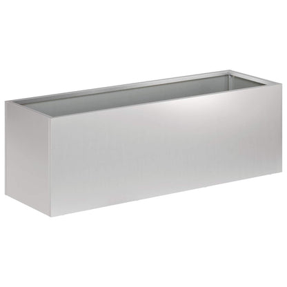 Garden Planter Silver 60 x 20 x 20 cm Galvanised Steel