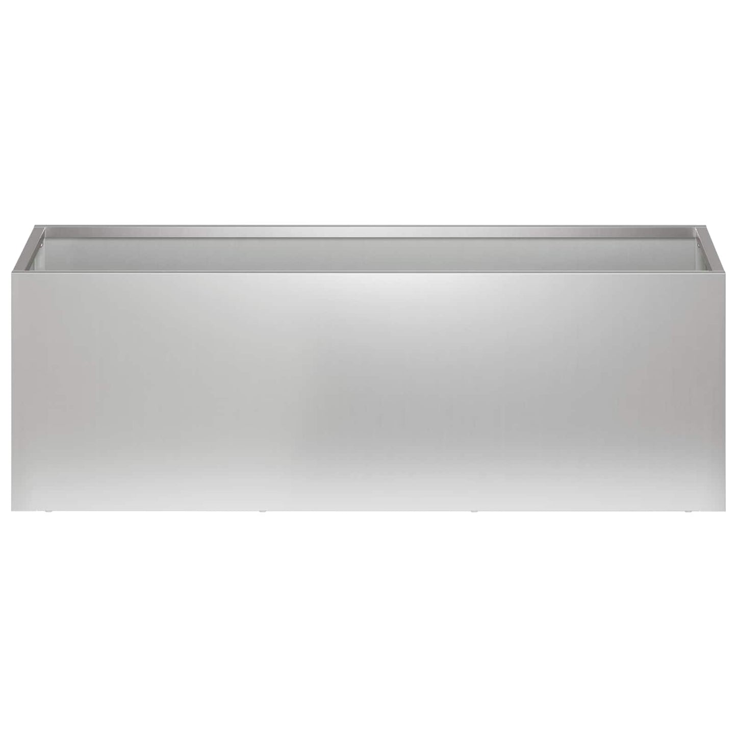 Garden Planter Silver 60 x 20 x 20 cm Galvanised Steel