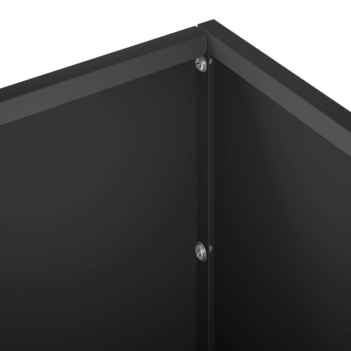 Garden Planter 2 pcs Black 80 x 20 x 20 cm Cold-rolled Steel