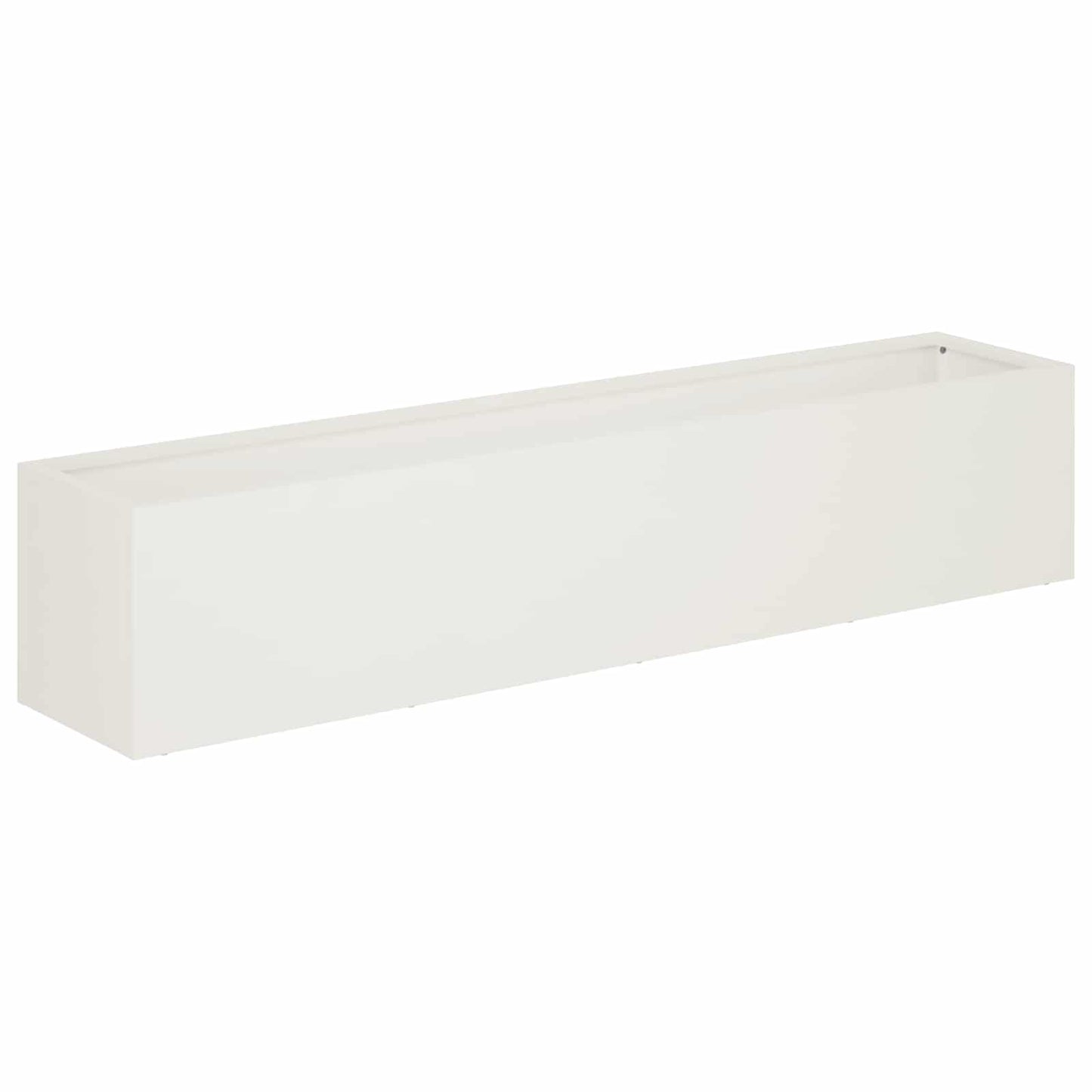 Garden Planter 2 pcs White 80 x 20 x 20 cm Cold-rolled Steel