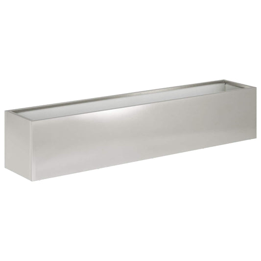 Garden Planter Silver 80 x 20 x 20 cm Stainless Steel