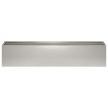 Garden Planter Silver 80 x 20 x 20 cm Stainless Steel
