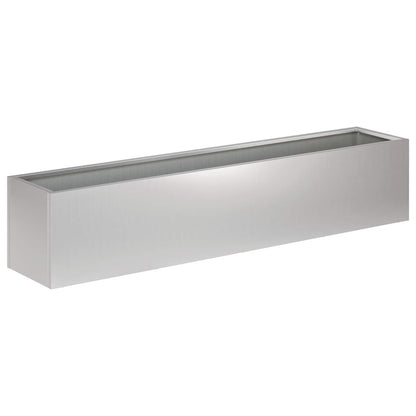 Garden Planter Silver 80 x 20 x 20 cm Galvanised Steel