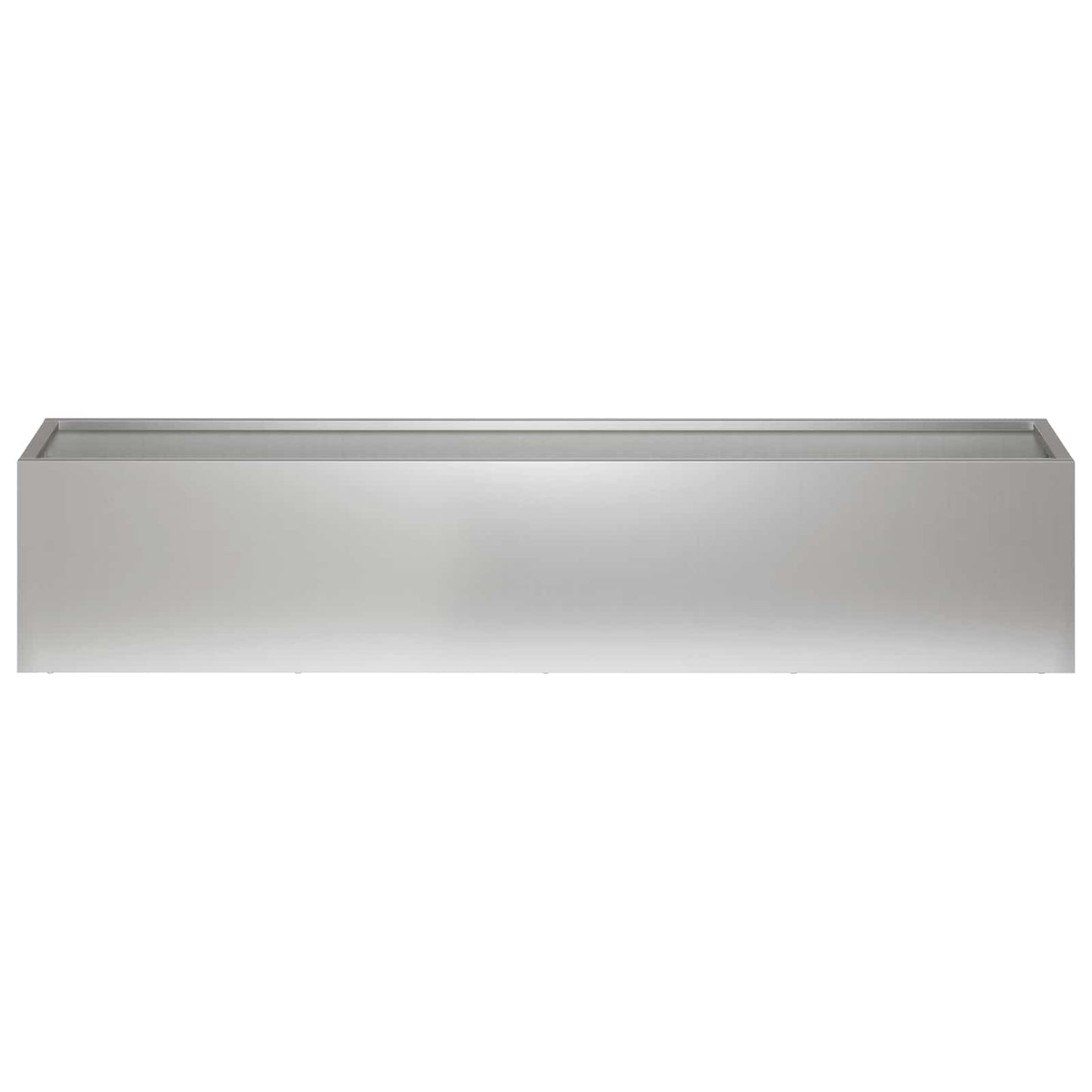 Garden Planter Silver 80 x 20 x 20 cm Galvanised Steel