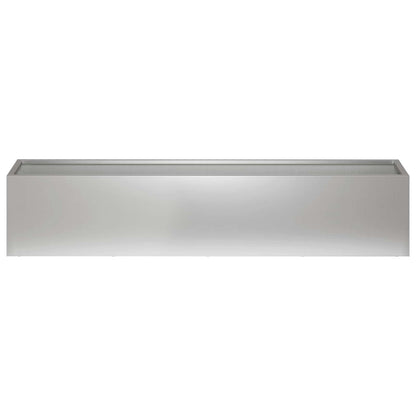 Garden Planter Silver 80 x 20 x 20 cm Galvanised Steel