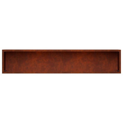 Garden Planter 2 pcs Rusty 80 x 20 x 20 cm Weathering Steel