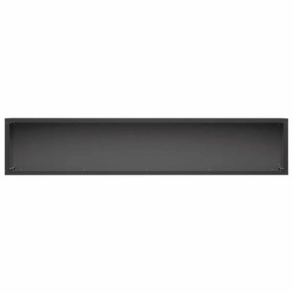 Garden Planter 2 pcs Black 100 x 20 x 20 cm Cold-rolled Steel