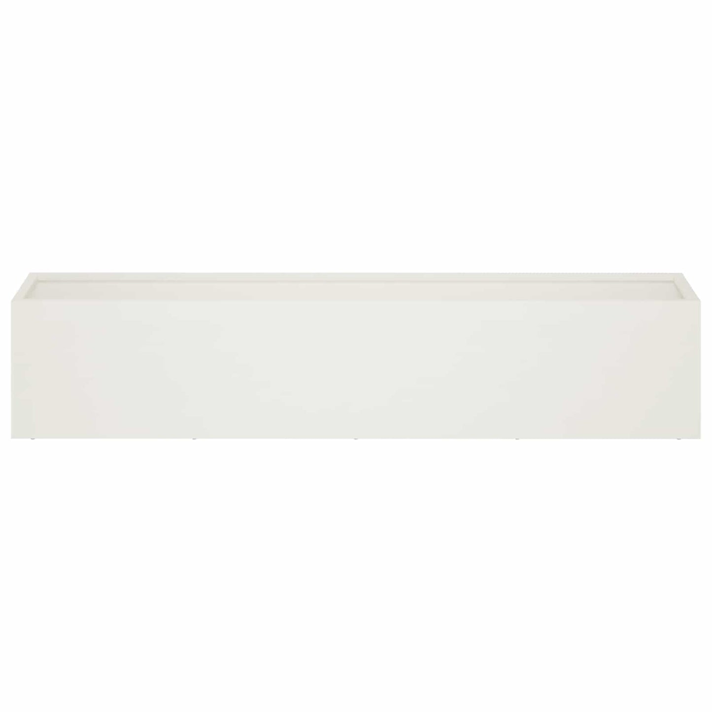 Garden Planter White 100 x 20 x 20 cm Cold-rolled Steel