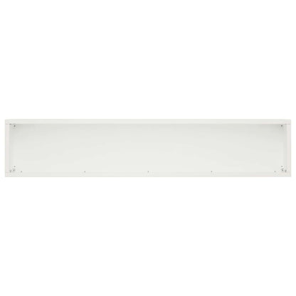 Garden Planter 2 pcs White 100 x 20 x 20 cm Cold-rolled Steel