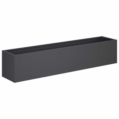 Garden Planter Anthracite 100 x 20 x 20 cm Cold-rolled Steel