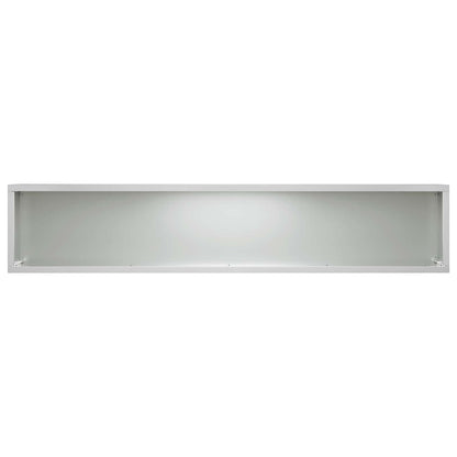 Garden Planter Silver 100 x 20 x 20 cm Galvanised Steel