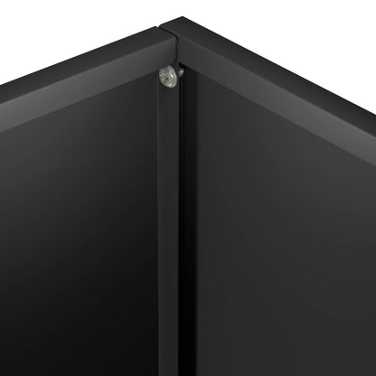 Garden Planter Black 40 x 30 x 30 cm Cold-rolled Steel