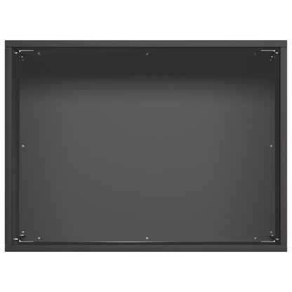 Garden Planter Black 40 x 30 x 30 cm Cold-rolled Steel