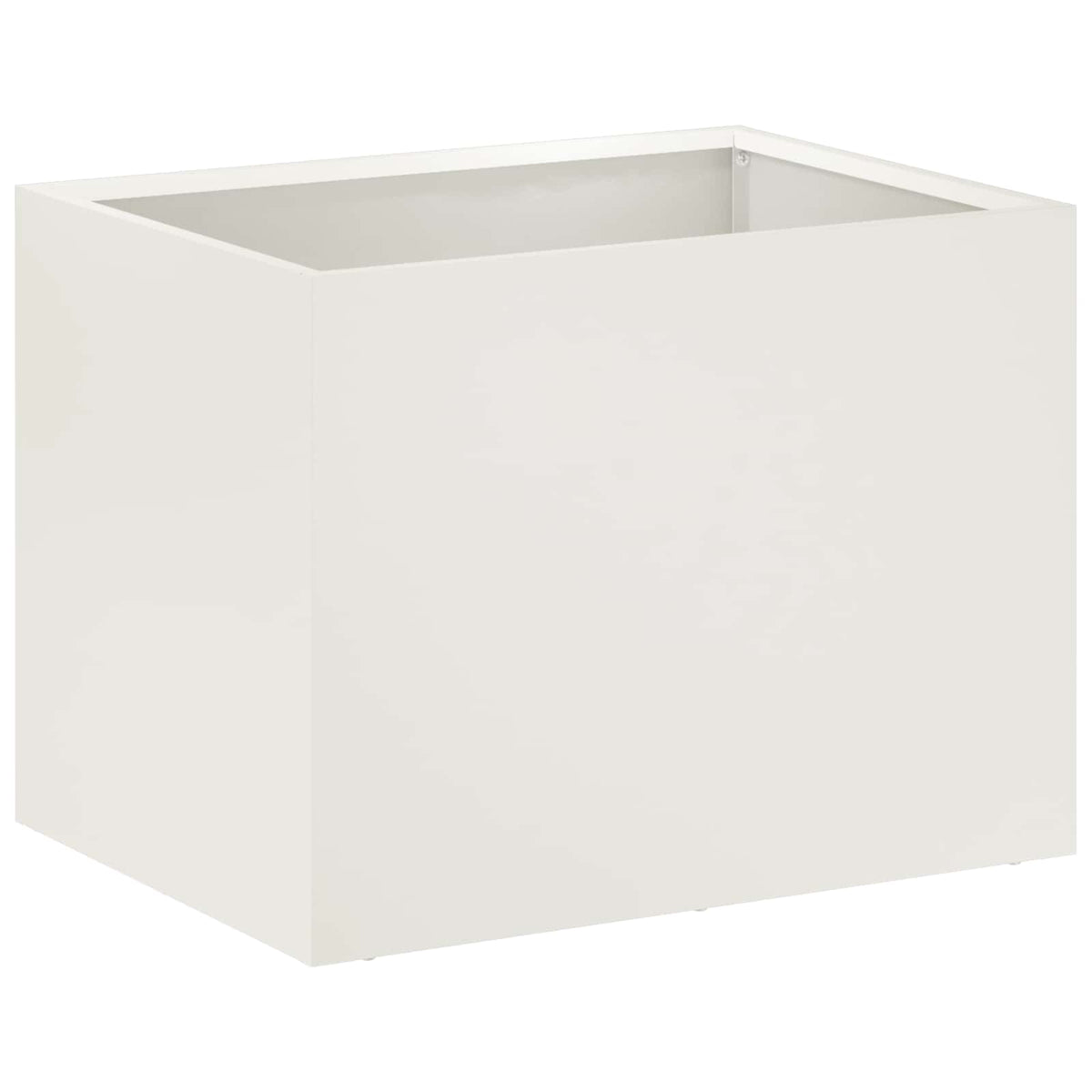 Garden Planter White 40 x 30 x 30 cm Cold-rolled Steel