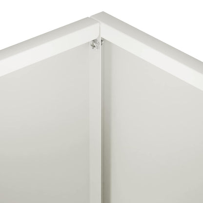 Garden Planter 2 pcs White 40 x 30 x 30 cm Cold-rolled Steel