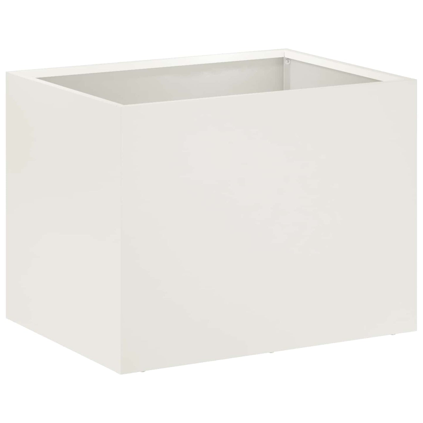 Garden Planter 2 pcs White 40 x 30 x 30 cm Cold-rolled Steel