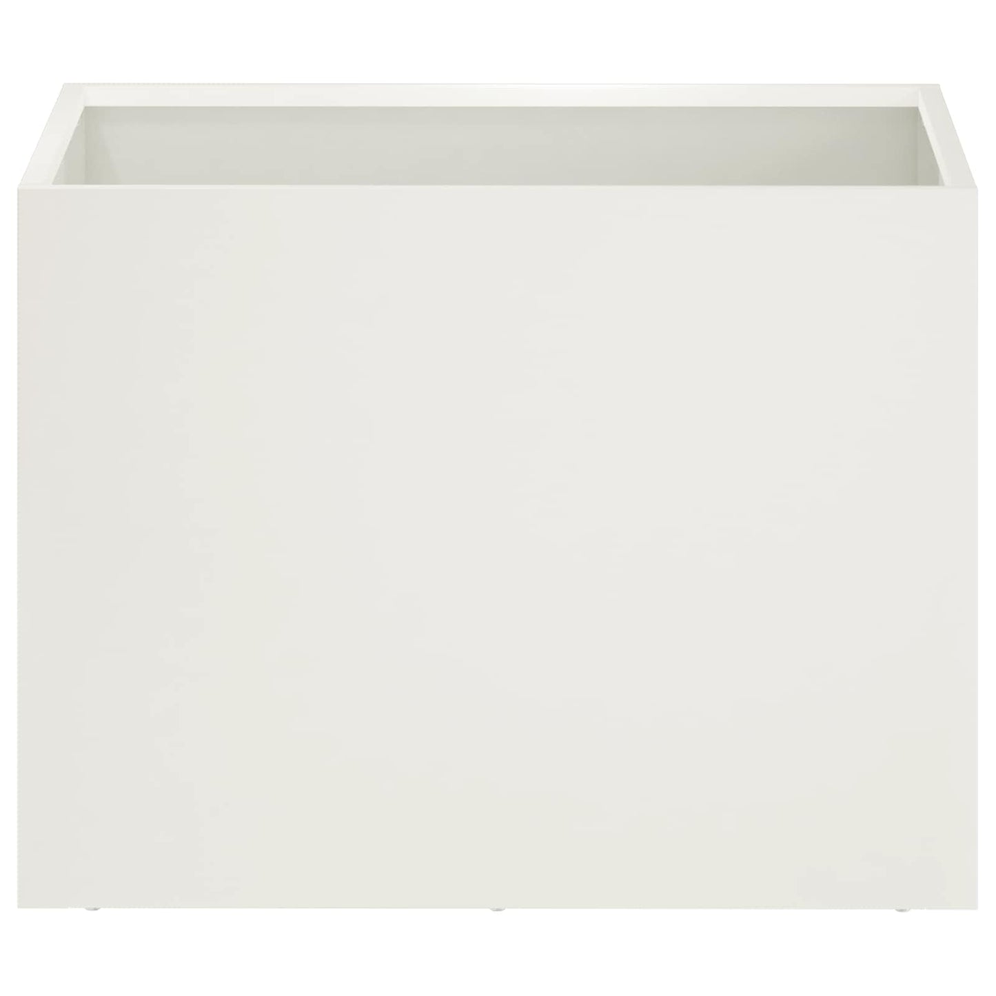 Garden Planter 2 pcs White 40 x 30 x 30 cm Cold-rolled Steel