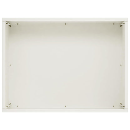 Garden Planter 2 pcs White 40 x 30 x 30 cm Cold-rolled Steel