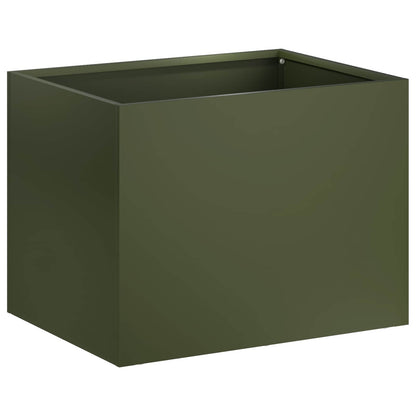 Garden Planter Olive Green 40 x 30 x 30 cm Cold-rolled Steel